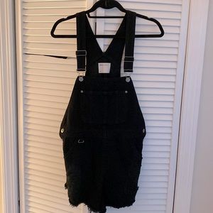 ASOS Denim short overalls | black size 6 (UK 10)